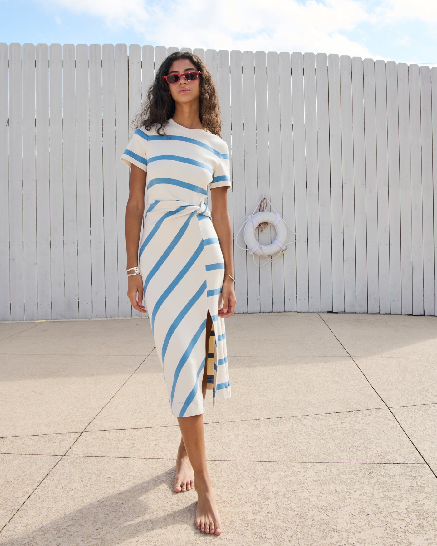 Short Sleeve Striped Cody Dress