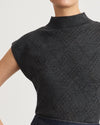Adrien Argyle Pointelle Turtleneck