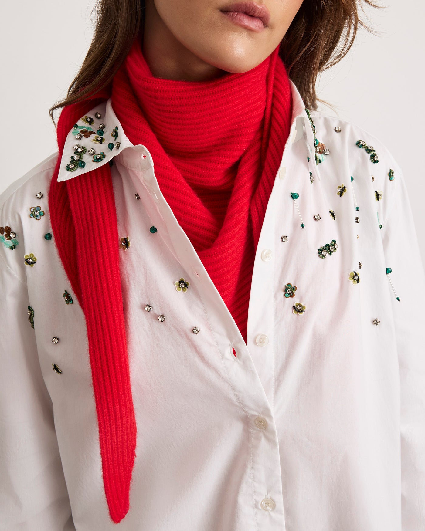 Silvia Cashmere Triangle Scarf