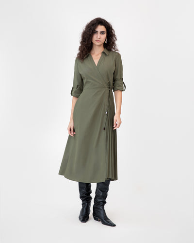 Long Sleeve Midi Shivon Dress