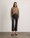 Nicole Cropped Leather Pant