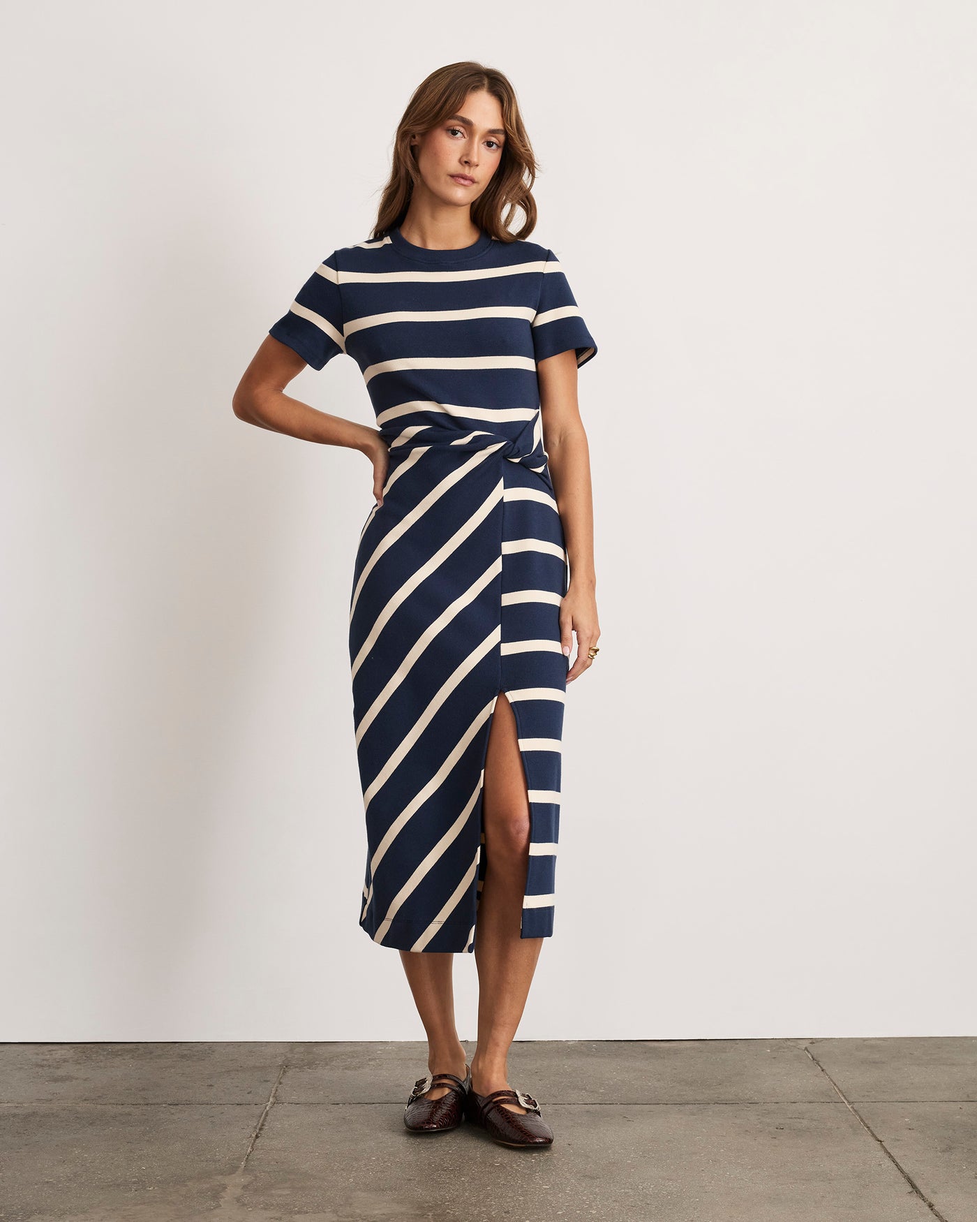 Short Sleeve Striped Cody Dress